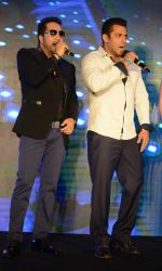 Salman Khan,Mika Singh at Bajrangi Bhaijaan promotions in Delhi on 14th July 2015